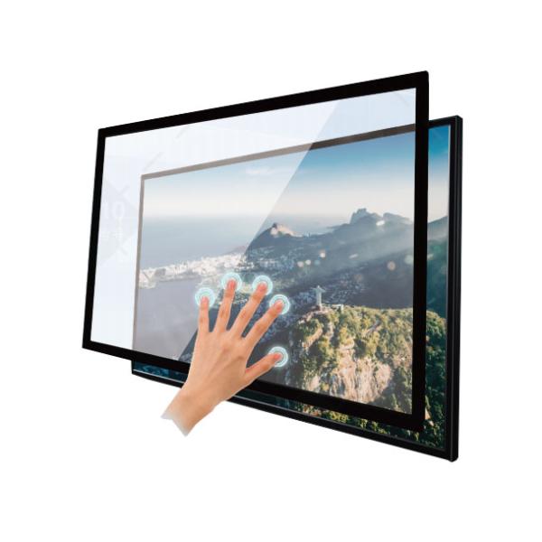 Aluminum Frame Touch Interpolation Open Frame Overlay 32767*32767 10 Touch Points for TV Video Wall Monitor