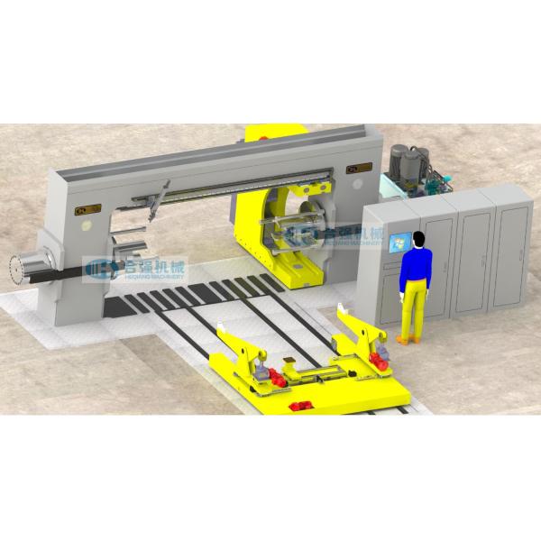 400 Ton Automatic Wheelset Press , Locomotive Wheel Press Machine