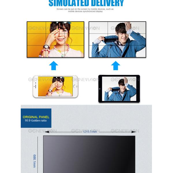 TV Screen Digital Advertising Display SAMSUNG Led Video Wall Display With Controller