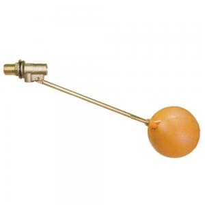 China Evaporative Cooler Brass Float Valve With Ball Bulkhead Mounting Non Rusting on sale