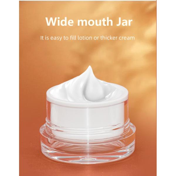 Recyclable Material Face Cream Jar Full Electroplating Process 50g