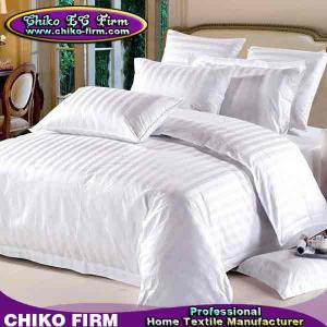China OEM 3cm Stripes Design 250TC-330TC 100% Cotton Hotel Bedding Sets on sale