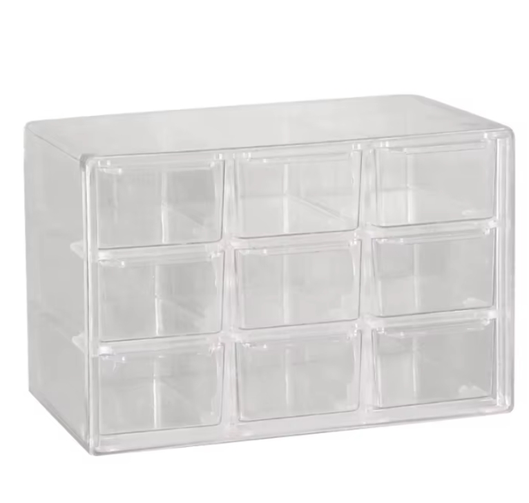 Small Multi Functional Storage Box Drawer Type Desktop Object Storage Box for Lipstick Contact Lenses