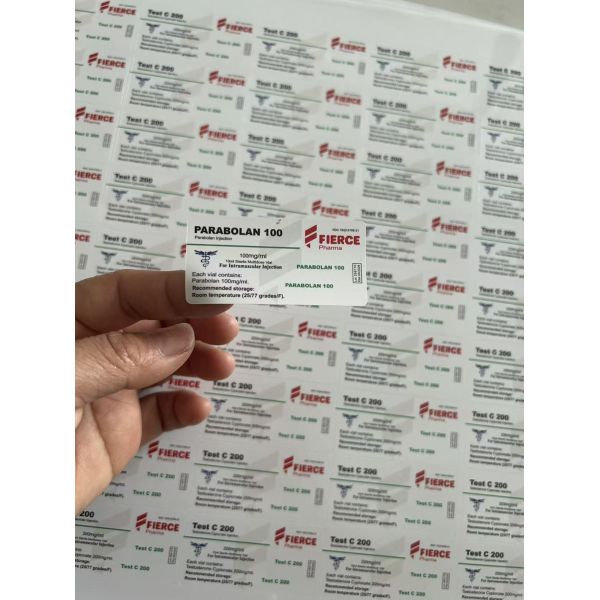 Professional peptide vial label design example 1