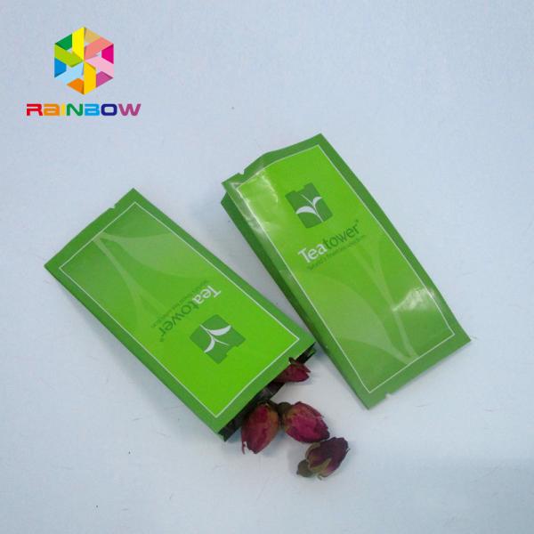 Custom Printed Plastic Side Gusset Bag For Snacks Biscuit Tea Packaging