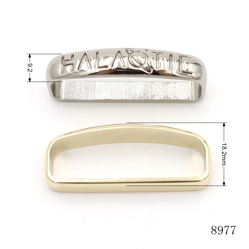 40mm D Shape Belt Keeper | Custom Engraving Logo Belt Loop Slider