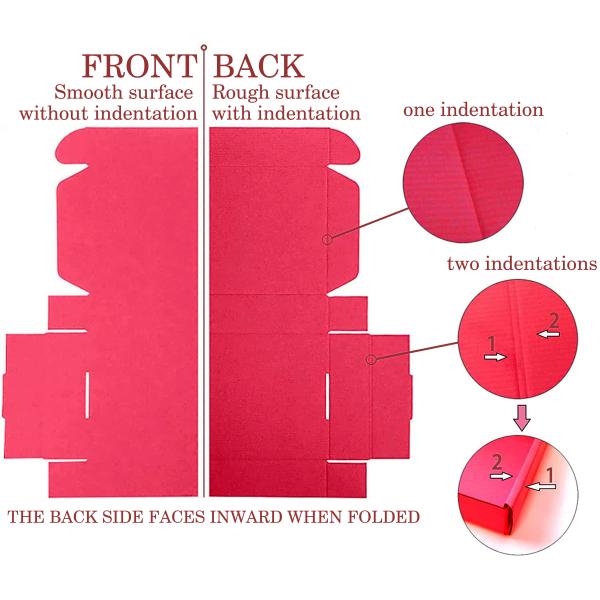 Flat Cardboard Custom Mailer Boxes Printed Pink