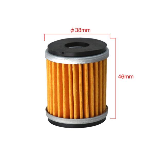 Torch High Quality and Efficience Motorcycle engine fuel system Oil Filter Element Yellow filter paper fit for HF141/200