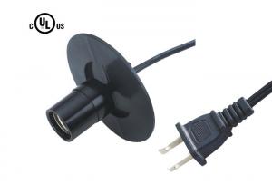 Quality 10A 125V NEMA 1 15P Power Cord , Lampholder Plug Electronics Power Cord for sale