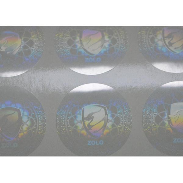 Personalized Logo Custom Tamper Evident Labels PET Material With 3D Laser Effect