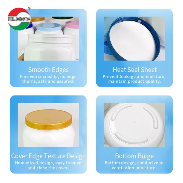 PET Bottle Wide Mouth Plastic Jars Protein Powder Bottle Milk Powder Pet Powder