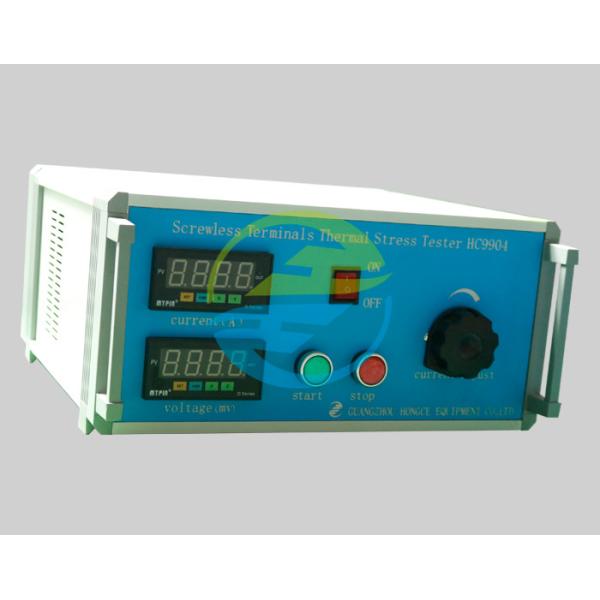 IEC60884-1 Stepless Adjustment Of Load Current 192 Cycles Screwless Terminal Aging Plug Socket Tester