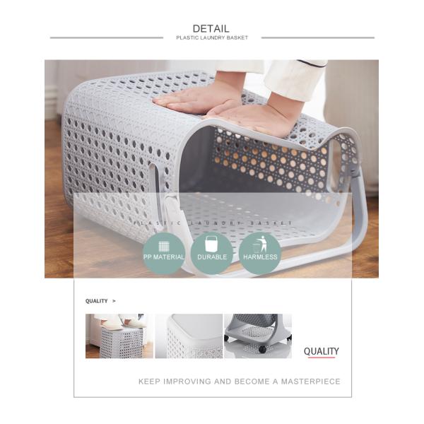 Versatile 3 Tier Vertical Laundry Sorter 44X34 Plastic Laundry Hamper