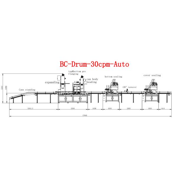 Empty 10L Round Paint Cans Making Machine 30cpm Automatic Cover Sealed for Round Bucket