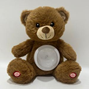 China 2023 New Coming Baby Plush Toys Teddy Bear Musical Soother and Light up BSCI Factory on sale
