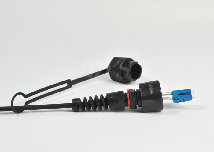 ODVA-FTTA Outdoor Fiber Optic Cable Assemblies PVC LSZH PE Cable Material Black