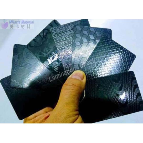 Personalized Pattern Card Laminated Steel Plates For Finish Card Lamination