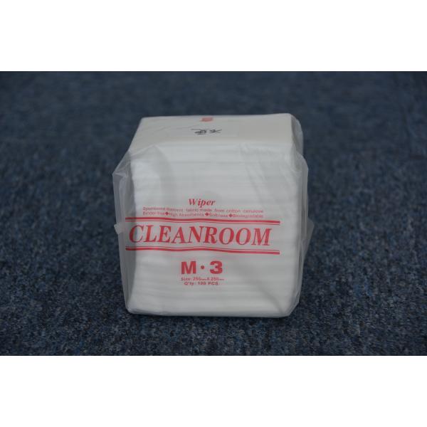 Cotton Cellulose Cleanroom Wipe Biodegradable 25x25cm High Absorbency