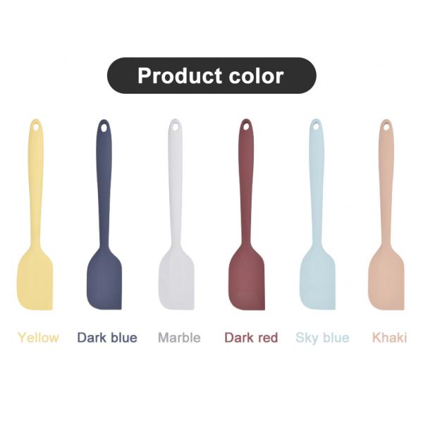 10.2in Silicone Scraper Spatula Rubber Scraper For Baking With Stainless Steel Core