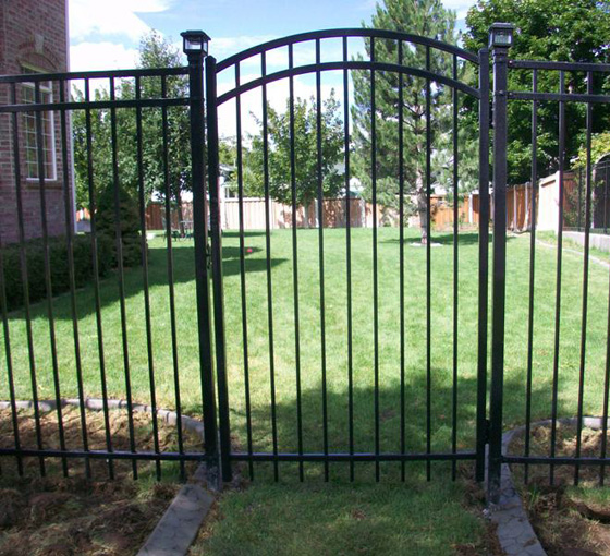 Villa galvanised steel fence