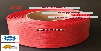 High-speed PET PP packing belt white 12mm PP strapping suitable for fruit bundling high tensile strength