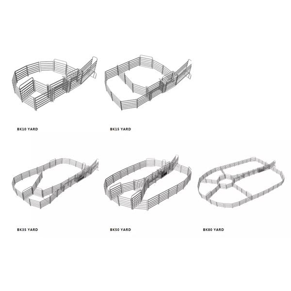 Cattle Yard 6 Rails 42*115mm Galvanize Corral Panel Fence