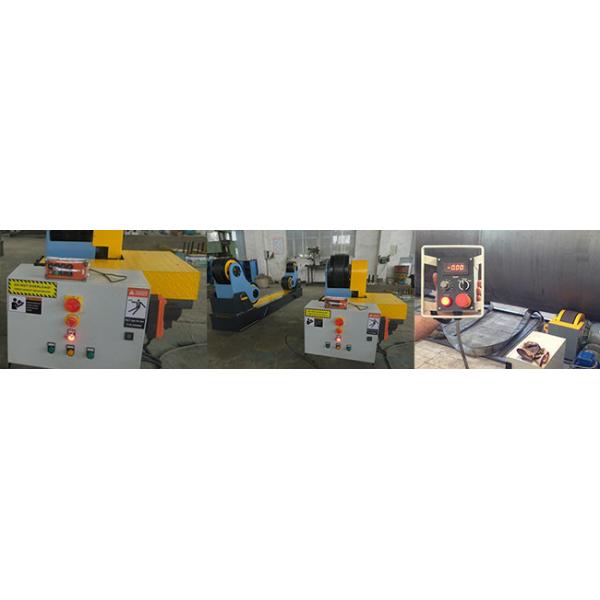 Large Heavy Duty Roller Stand， Automatic Wireless Hand Control Welding Pipe Stands , 40 T