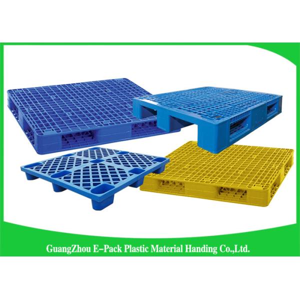 100% Virgin HDPE Plastic Euro Pallets Ventilated Stackable For Food Industry