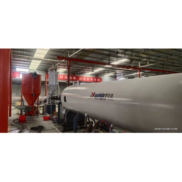 High Efficiency HDPE Jacket Pipe Extrusion Line with Vacuum Calibration for Automated Pre-Insulated Pipe Production