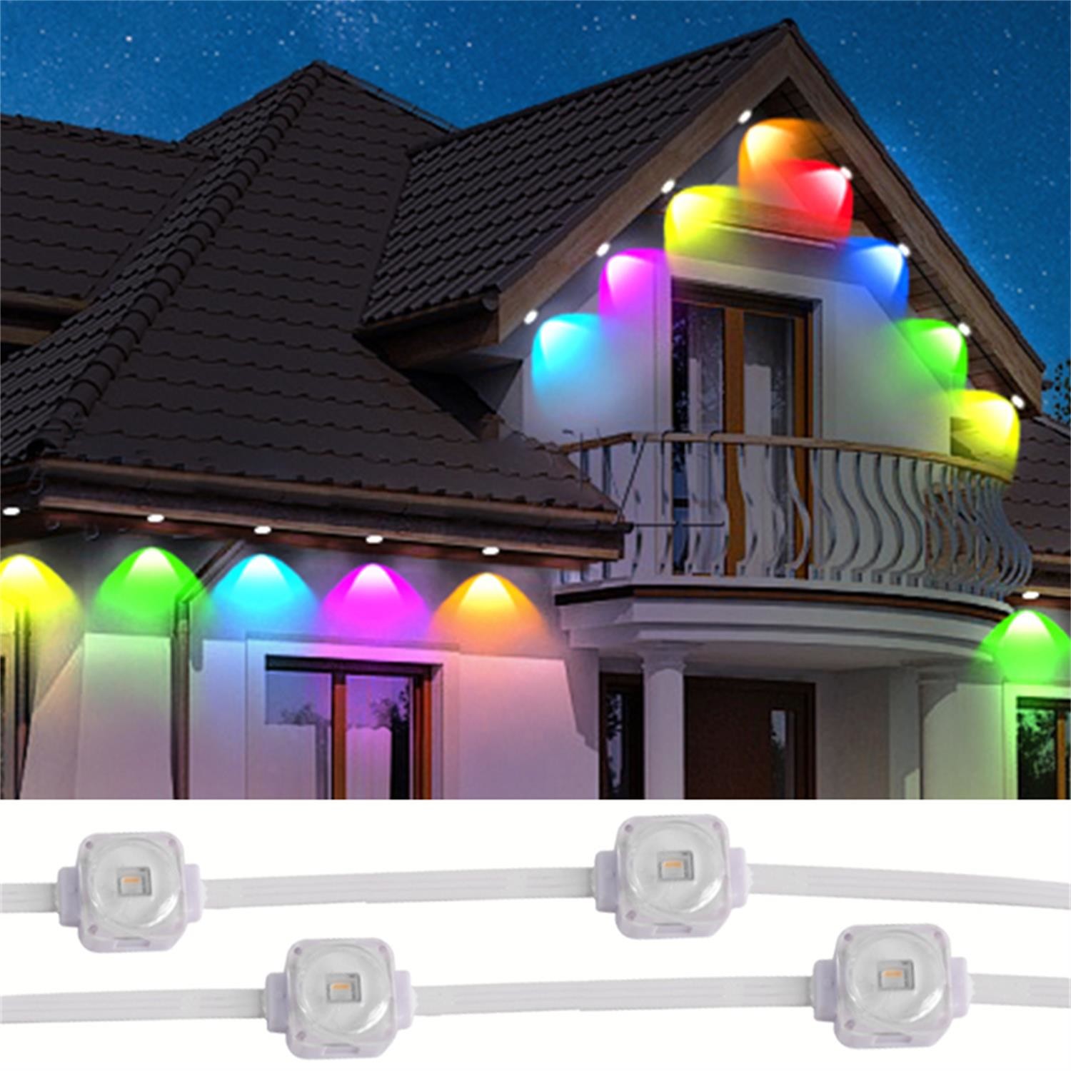 Programmable LED Point Light SPI Control 24V LED Eave Lights