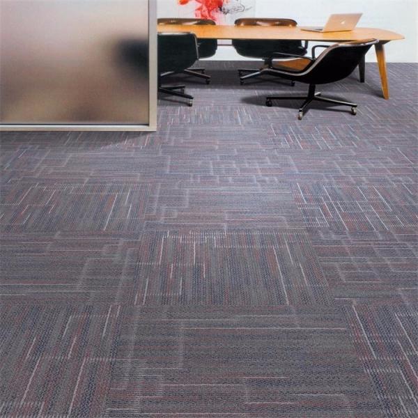 Multi level loop striped pattern Nylon6 carpet tile for office