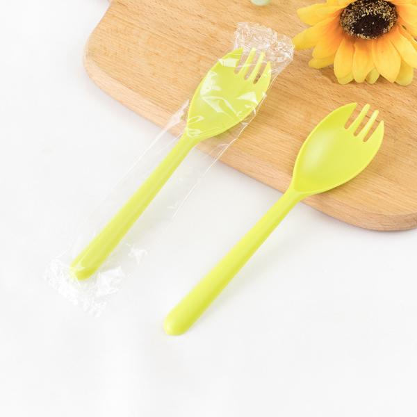 Length Plastic Spork Straight Style with Customized Request and Customization