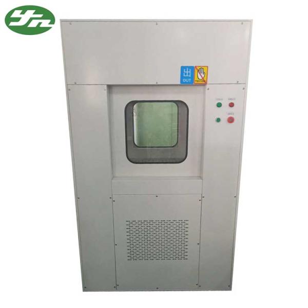 Powder Coating Steel Air Shower Pass Box , Dynamic Passbox With Elevator Door