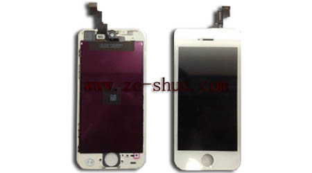 White Cell Phone LCD Screen Replacement For Iphone 5s , Touch Led Screen