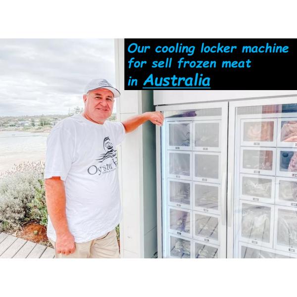 220V Food Bread Cup cake Vending Machine With Cooling System Keep Fresh Smart Refrigerator