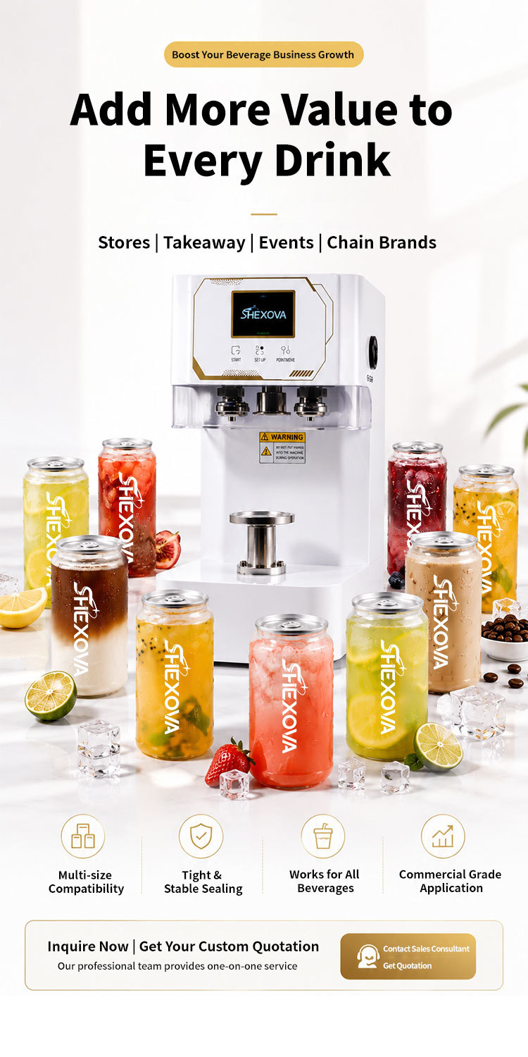 Portable Non Rotating Cans Sealing Machine Automatic With Adjustable Base