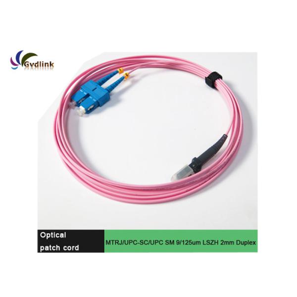 MTRJ-SC SM 9/125um LSZH 2mm Optical Patch Cord
