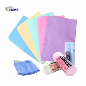 China 43x32cm Multi Color PVA Chamois Car Wash Towel 300gsm Cleaning Reusable Wipes on sale