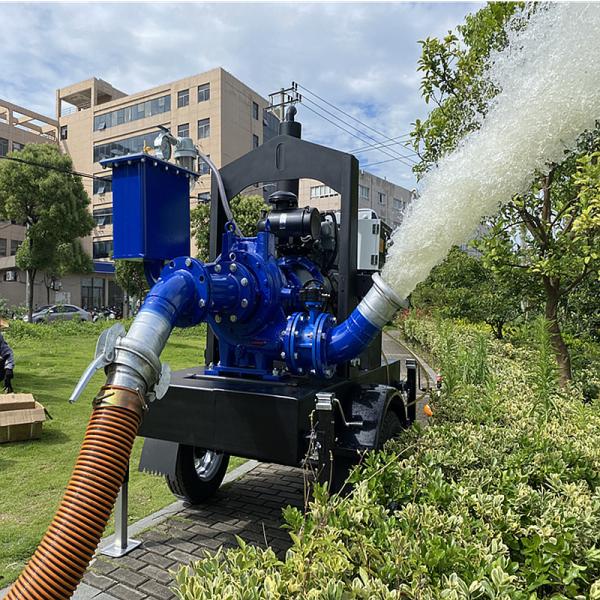 Self Priming Pump Portable Trash Water Pump High Performance Diesel Engine Pump Set