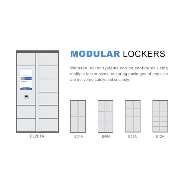 Winnsen Outdoor Smart Parcel Locker with 24h Self-Service, Barcode Android System