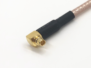 MCX Right Angle Plug To MMCX Right Angle Plug RF Cable Assembly RG 178