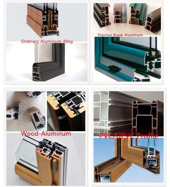 Windproof Function Double Sliding Glass UPVC Vertical Windows with Energy-Save Advantage