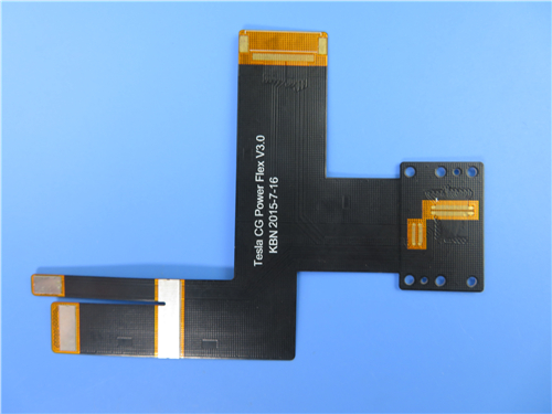 4 Layer Flexible PCBs Built On Polyimide With FR4 as Stiffener
