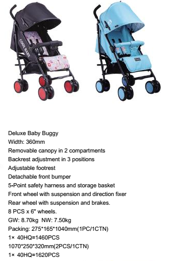 Deluxe baby buggy