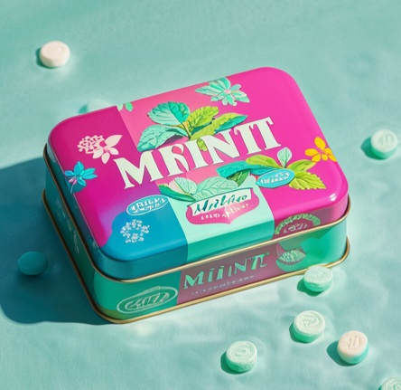 DADI Gift Rectangular Tin Box Offset Lithography Biscuit Tin Box Support Customized Printing