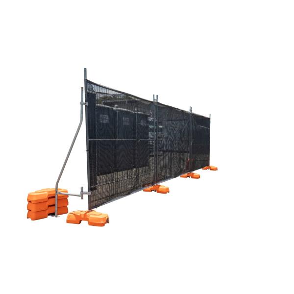 12ft Mesh Fence Panels Galvanized Wind Proof Metal Temporary
