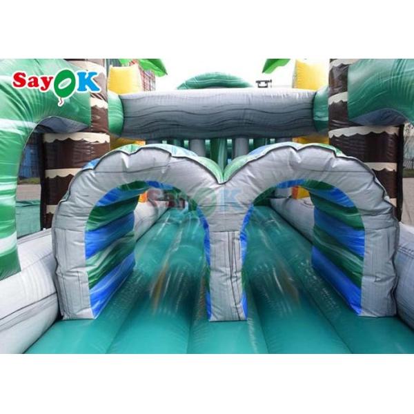 48ft Interactive Inflatable Obstacle Course Funny Bouncy House Inftable For Party Events