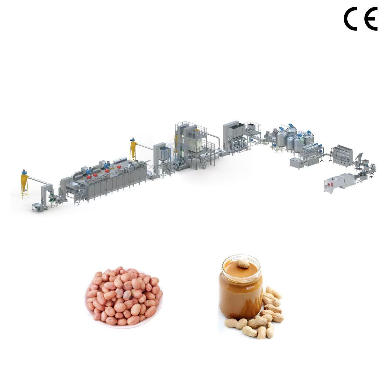 Peanut butter production line overview
