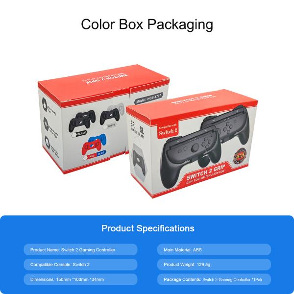 2 in 1 Left and Right Grip Handle Controller For Nintendo Switch 2 Joy-Con