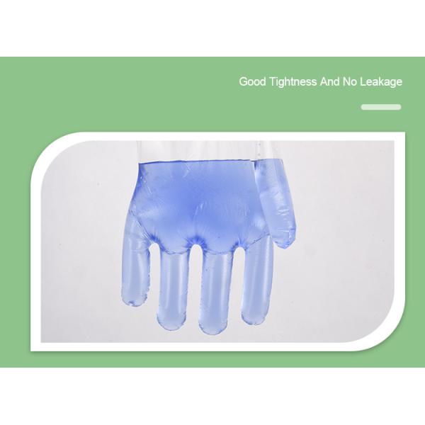 Waterproof Disposable Plastic Gloves For Kitchen Baking Customized Size 70-100g Oil Resistant